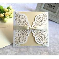 Invitation Holder Laser Cut Invitation Card Wedding Decoration Beautiful Card